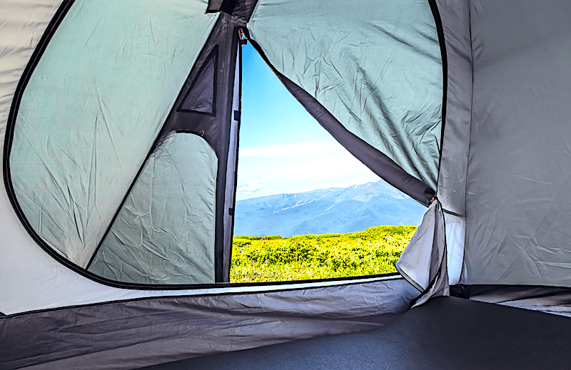 how to lock a tent from inside
