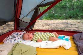 Camping with toddlers sleeping